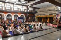 Vyasa Pujana - Guru Purnima, 10th July 2025. Pictures Courtesy Shriyuts Dinesh Karkal and Abhinav Kalla
